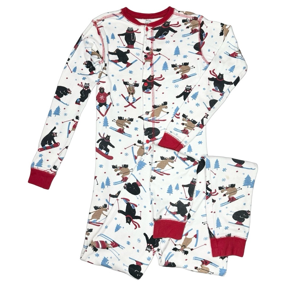 Little Blue House by Hatley Ski Bum Union Suit Pajamas